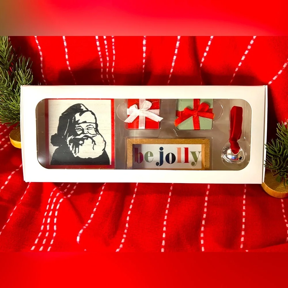 Target 🎯 “Be Jolly” 4 Count Tiered Tray Props